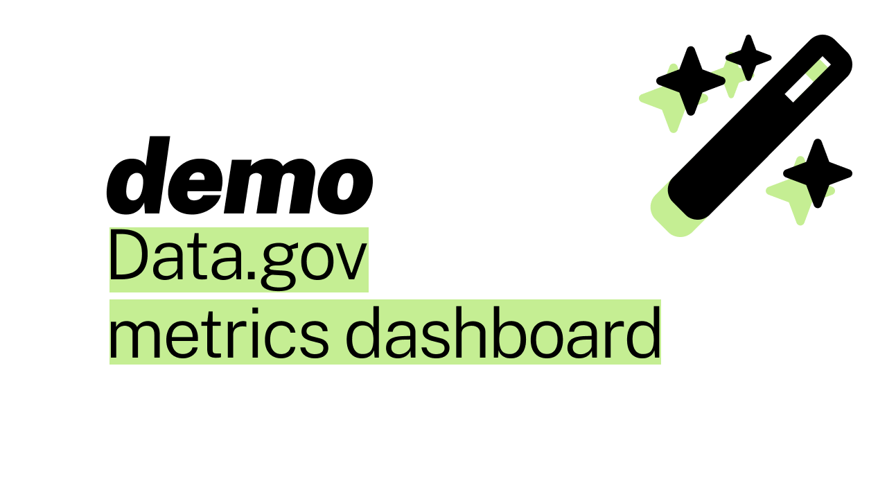 Text: Data.gov metrics dashboard