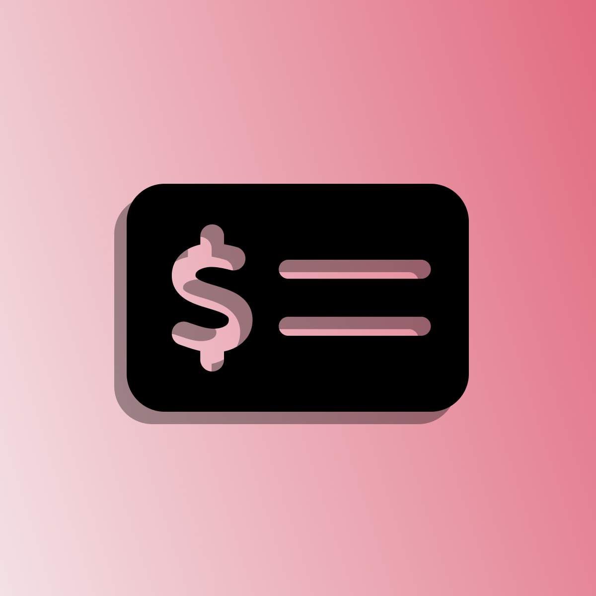 Money check icon