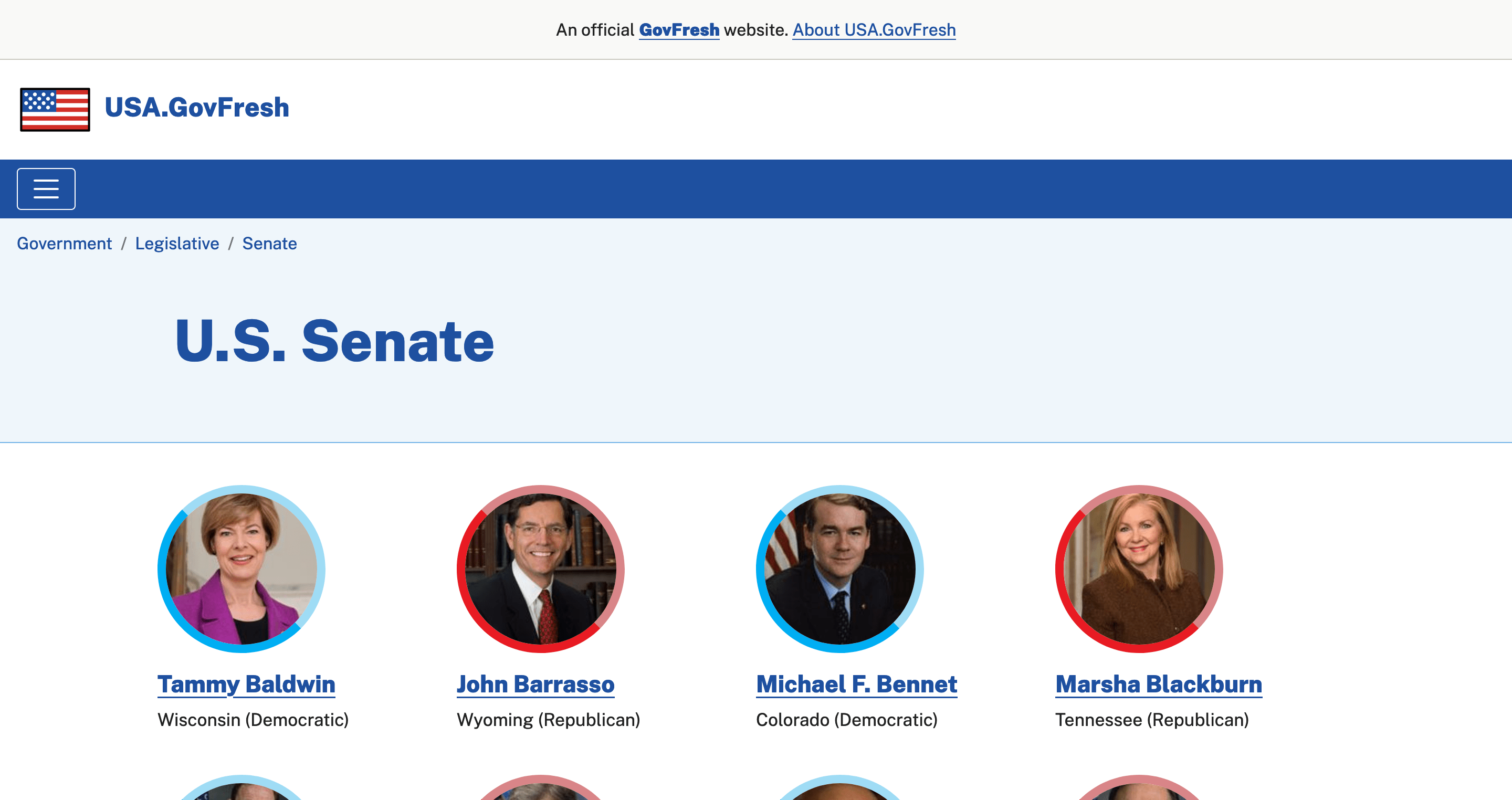 Senate page