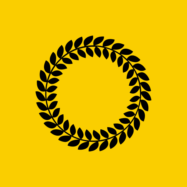 Circle laurel icon